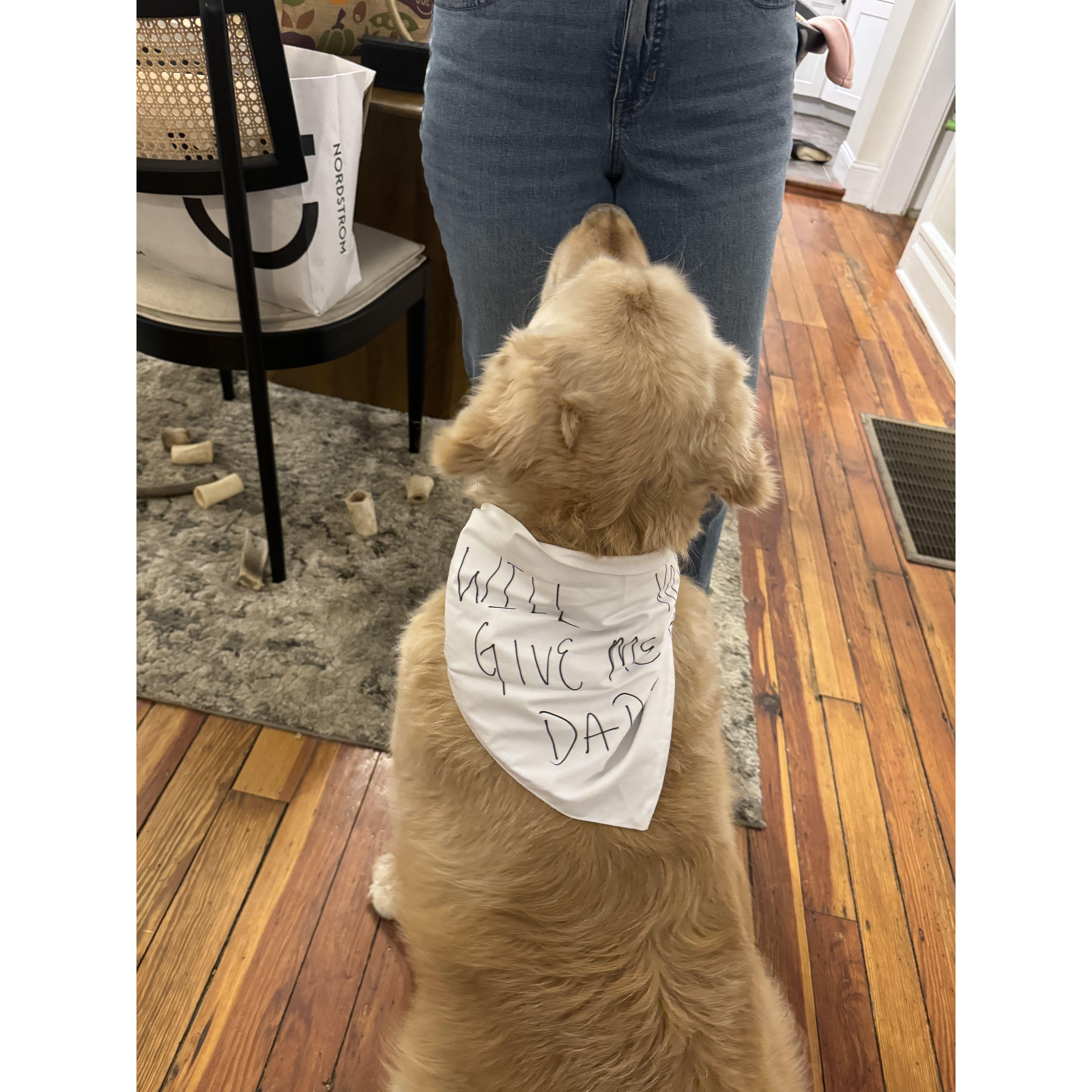 "Will you give me a Dad?"