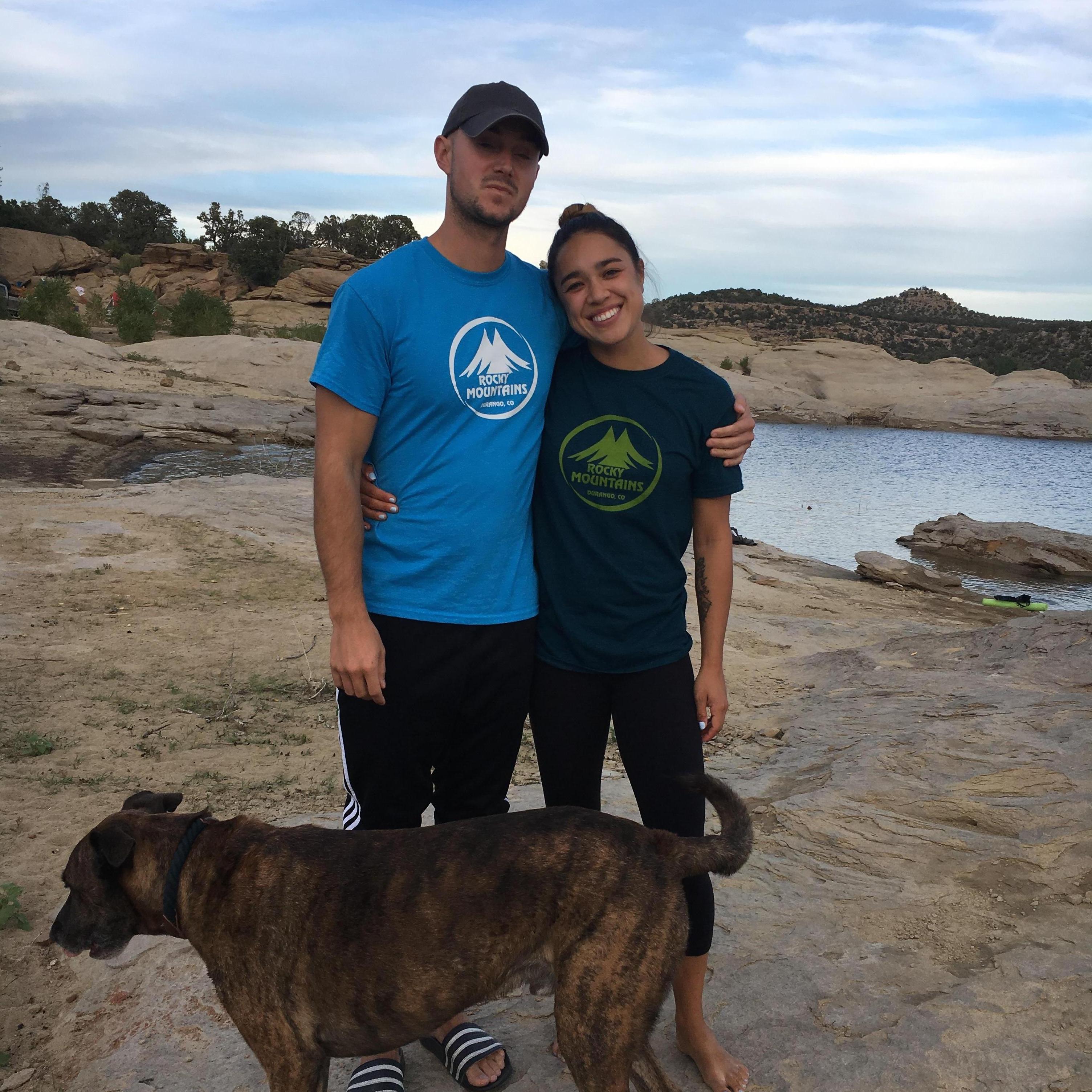 The day after we got engaged we took a road trip to Colorado to visit Anna's family. This was taken at Lake Navajo in New Mexico