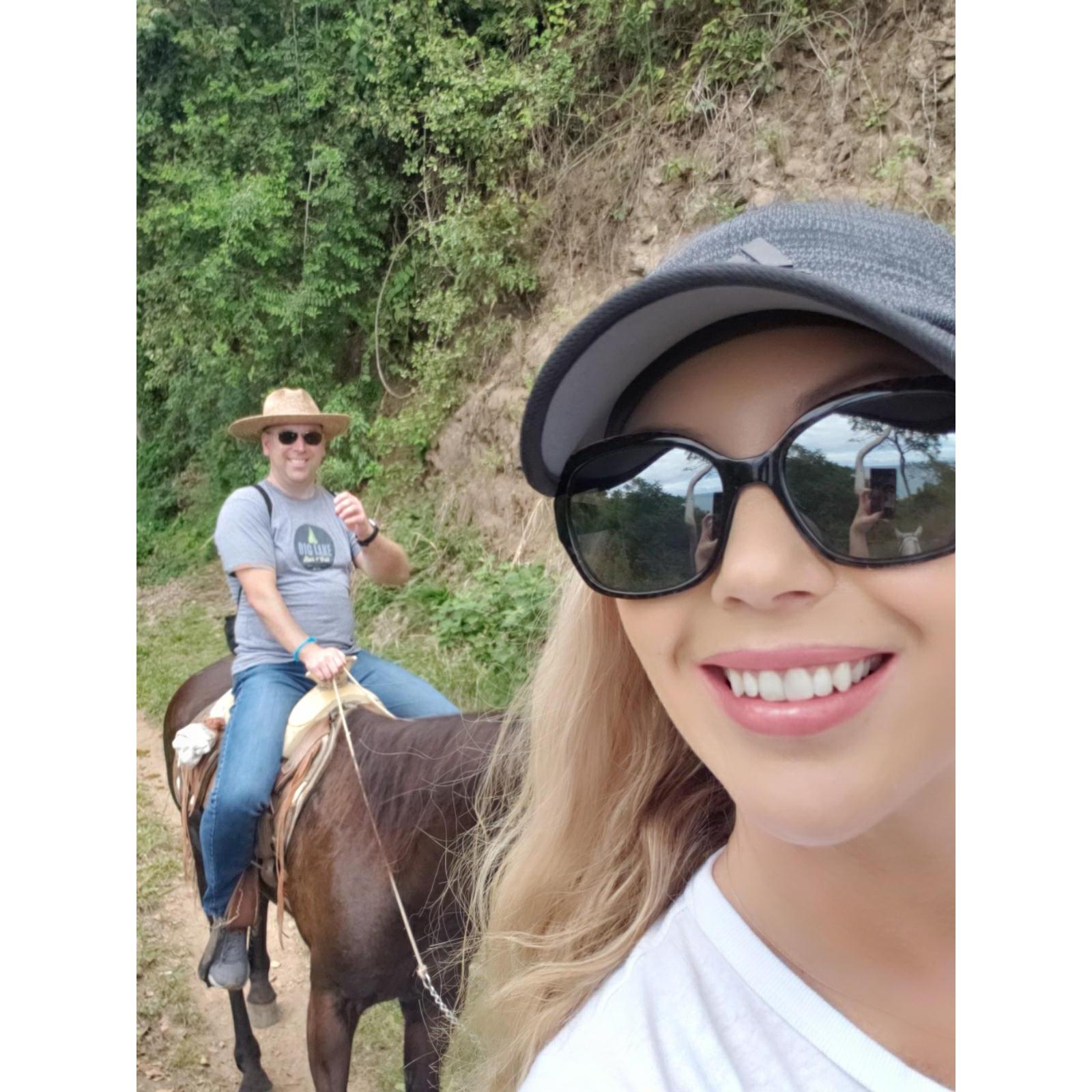 Our first horse back ride together ❤