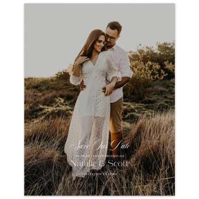 Light Sky, Blue Wedding Digital Save the Date - Horto Photo