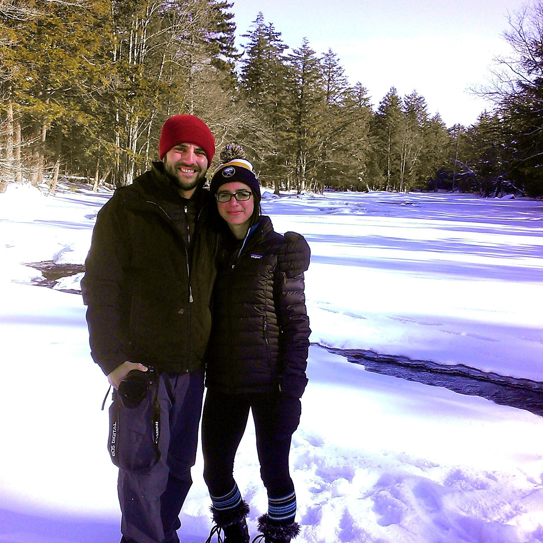 On a winter hike, ADK 2015.