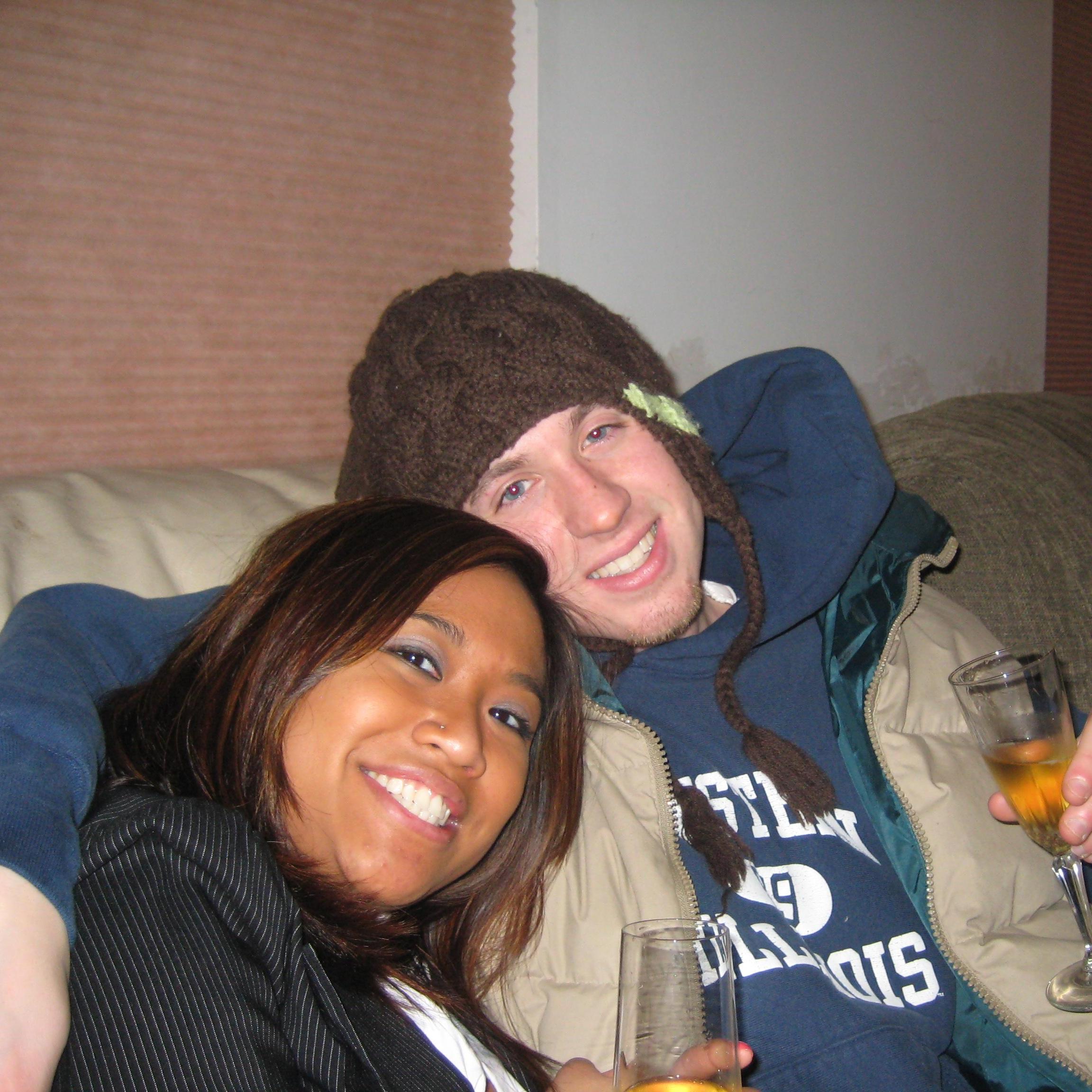 First New Years Eve together.  It was low key - Dinner at Bennihana and party at Lawrence’s.