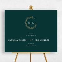 Green Wedding Sign - Goundry Landscape