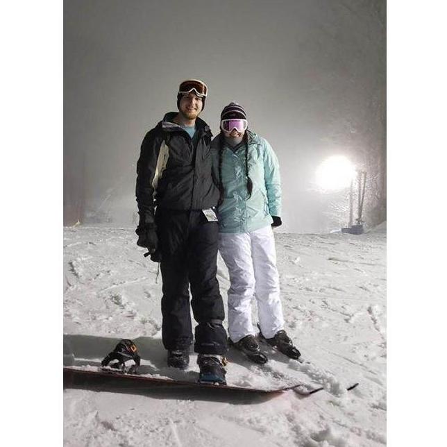 Our first kiss was on a ski trip to Gatlinburg in 2009, and so we took another trip 10 years later in 2019 when he told me he loved me "accidentally"