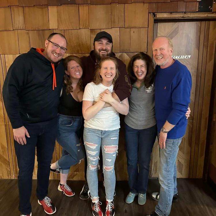 Annual bowling for Bob's Birthday