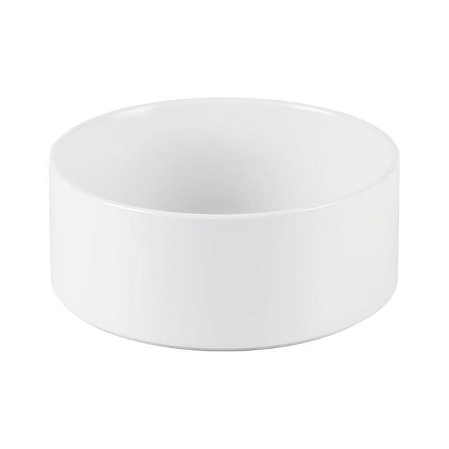 YINGFAN Ceramic Dog Bowls, 28 oz Ceramic Dog Bowls for Small/Medium Sized Dogs, Porcelain Pet Feeding Dishes for Food/Water, 6.1 inch, Microwave & Dishwasher Safe (White)