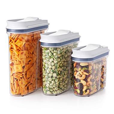 Oxo Softwoks Cereal Keeper, (2pack) Pop Cereal Dispenser Set 2.5qt