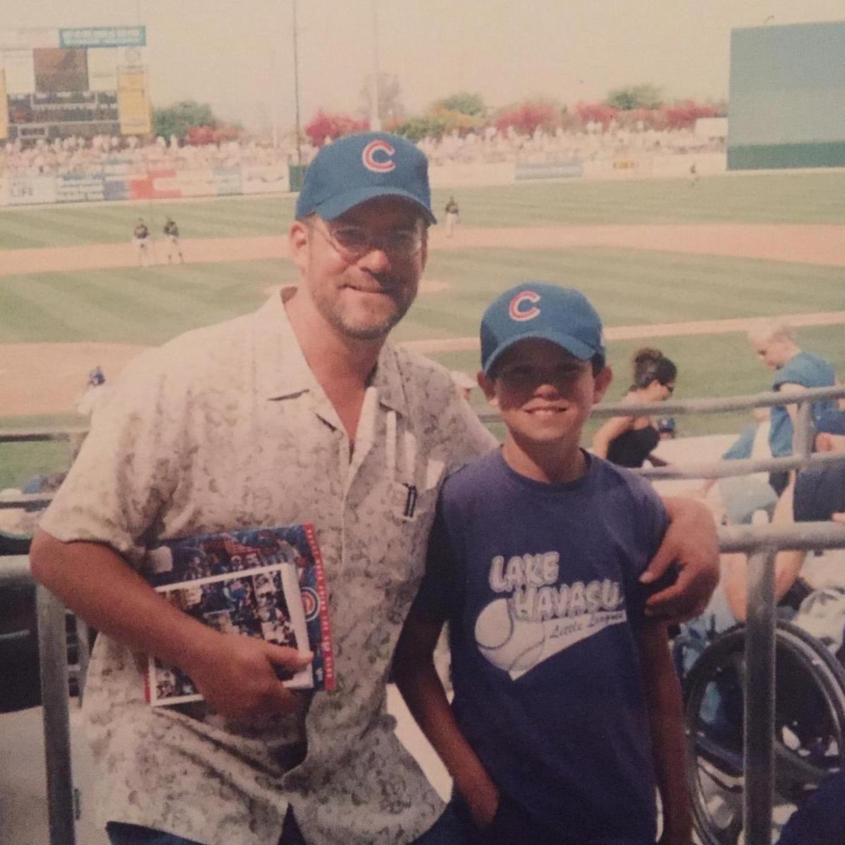 The groom and his best man at their favorite place on the planet! CUBS WOO!