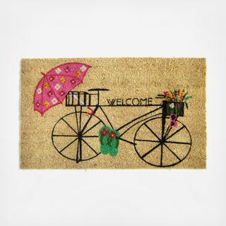 Bicycle Welcome Doormat