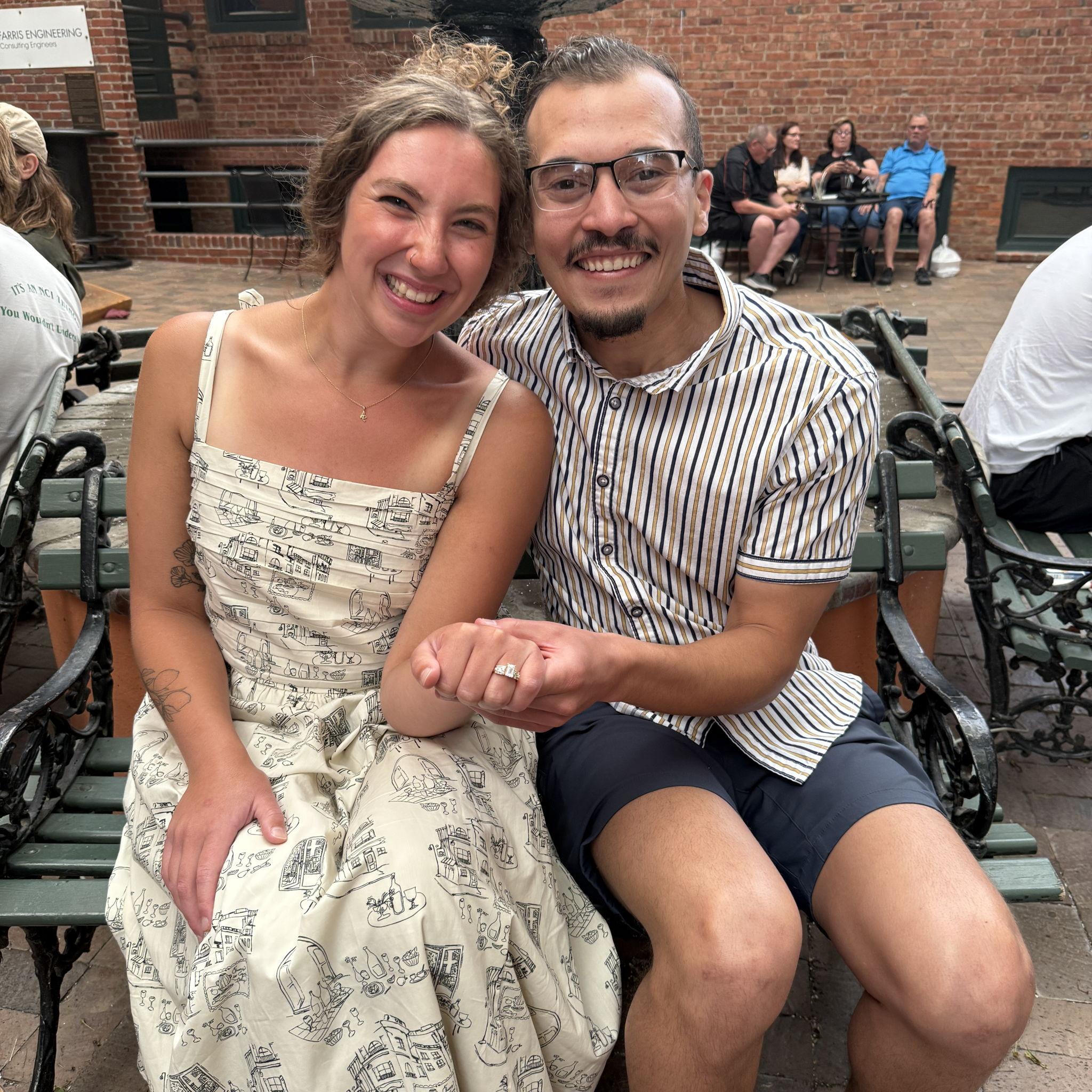 The day we got engaged!