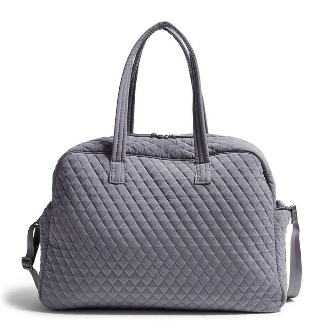 Vera Bradley Women's Outlet Microfiber Large Weekender Travel Bag Quiet Shade