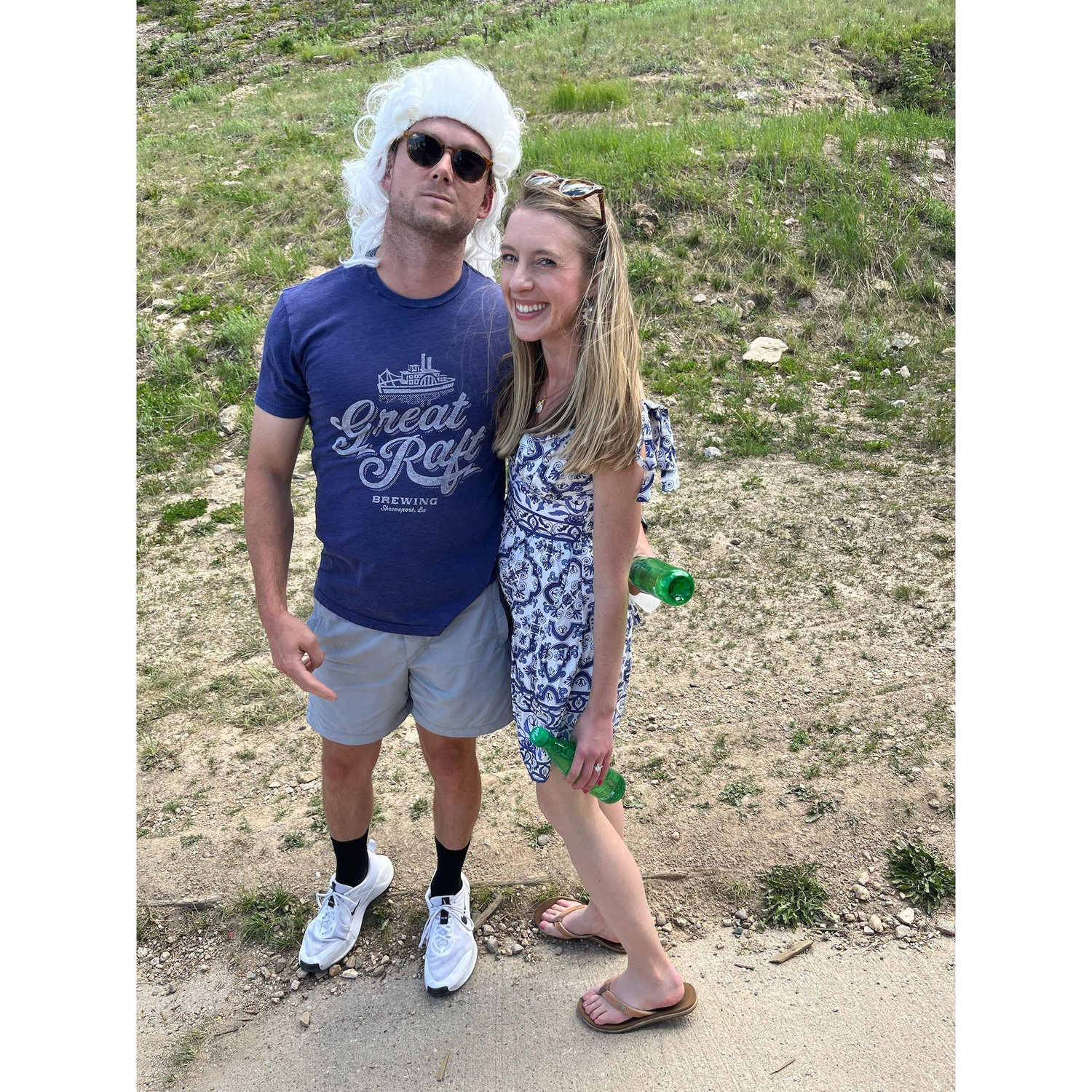 The day Scott wore a powdered wig on the Winter Park alpine slide (AKA the day we got engaged)!