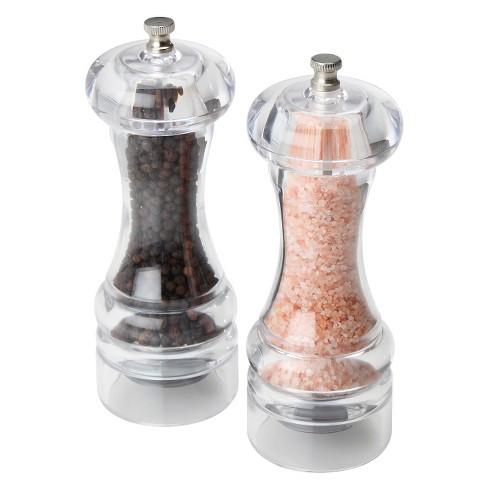 Pink Himalayan Salt & Pepper Mill Set
