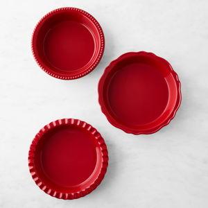 Stoneware Pie Dish, Set of 3