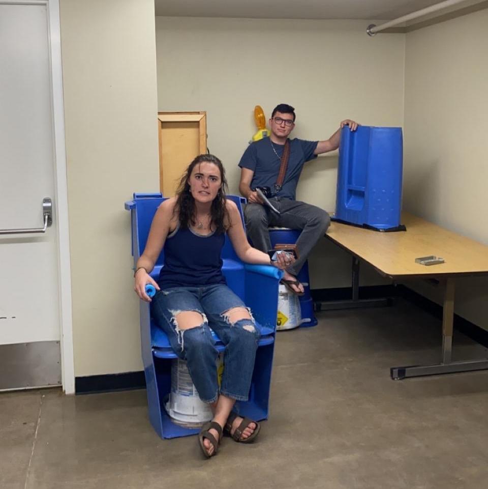 Our first photo together at ASU