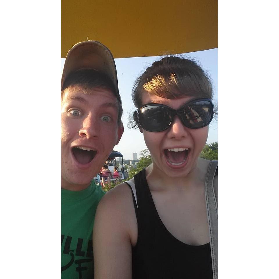 One of our favorite dates we ever had was Irish fest. We went on the sky-glider and then both imminently got scared of how high we were.