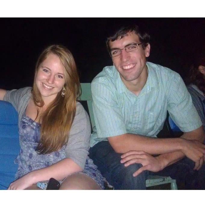 At the "greenhouse" in college--one of the first hang outs. Paul hooked Gina with his bad jokes!