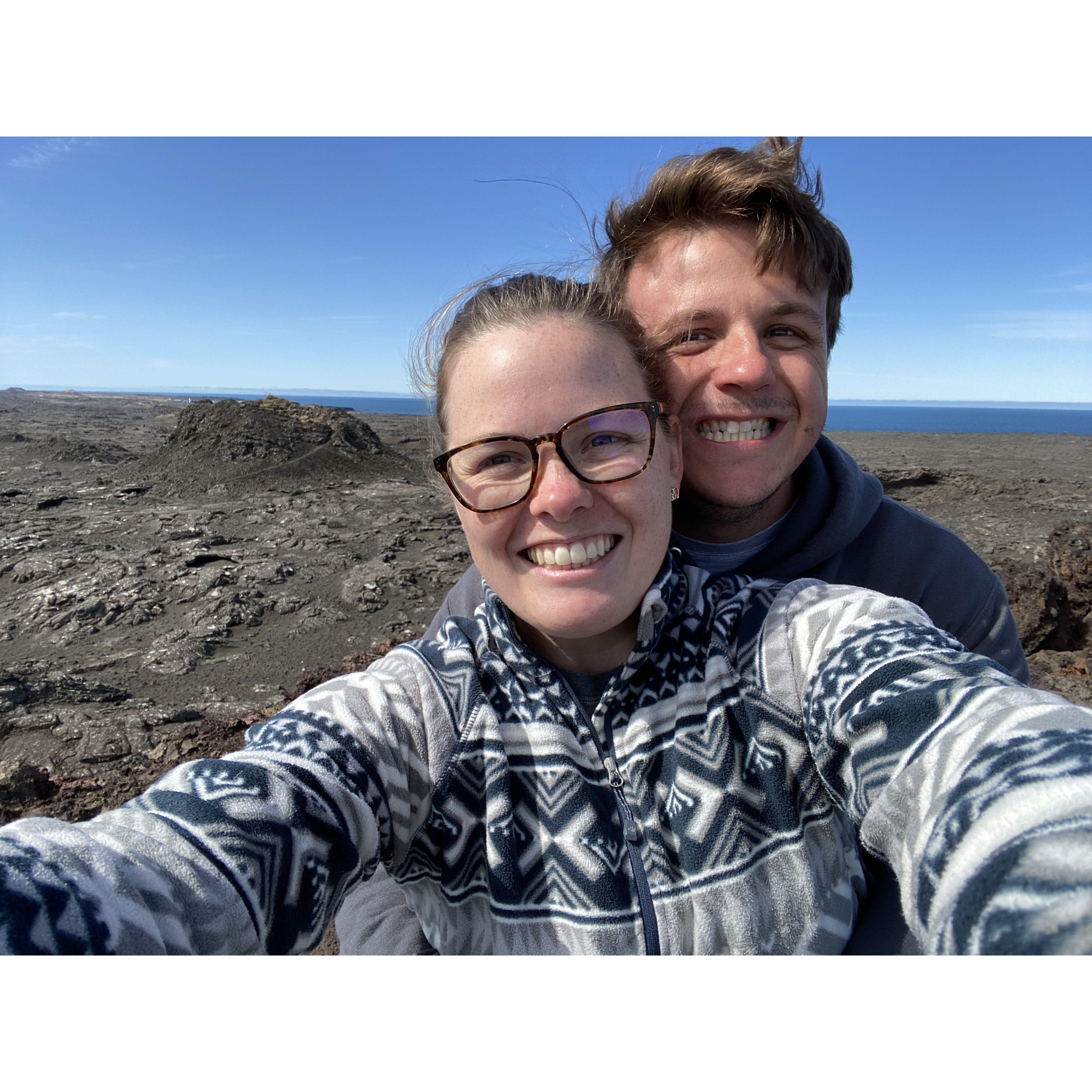 Where we got engaged in Iceland