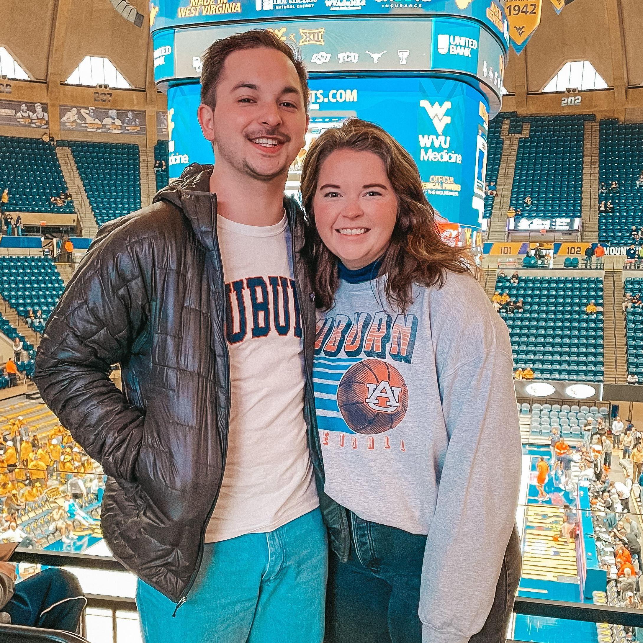 Auburn Basketball game at West Virginia