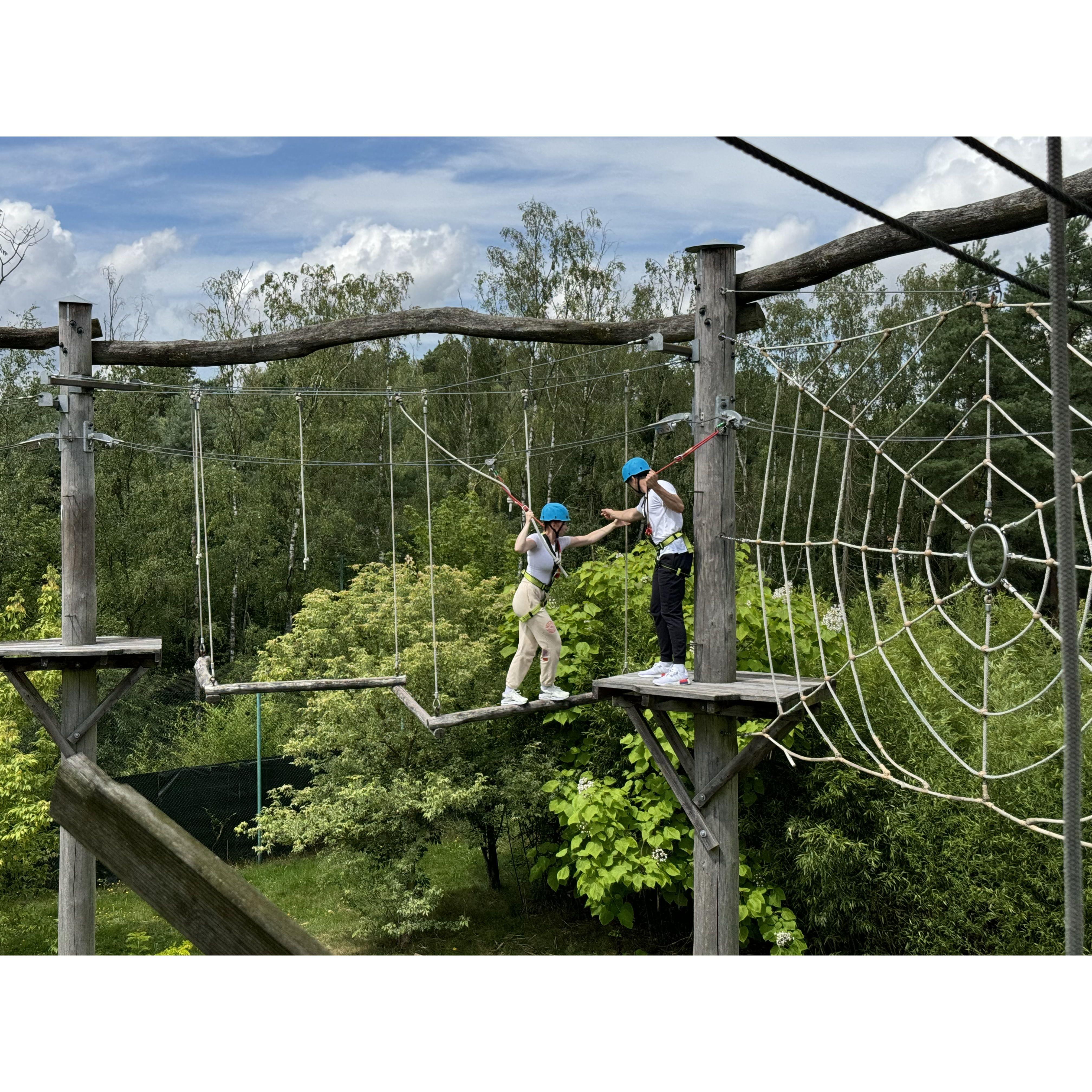 that time we climbed over a cheetah enclosure