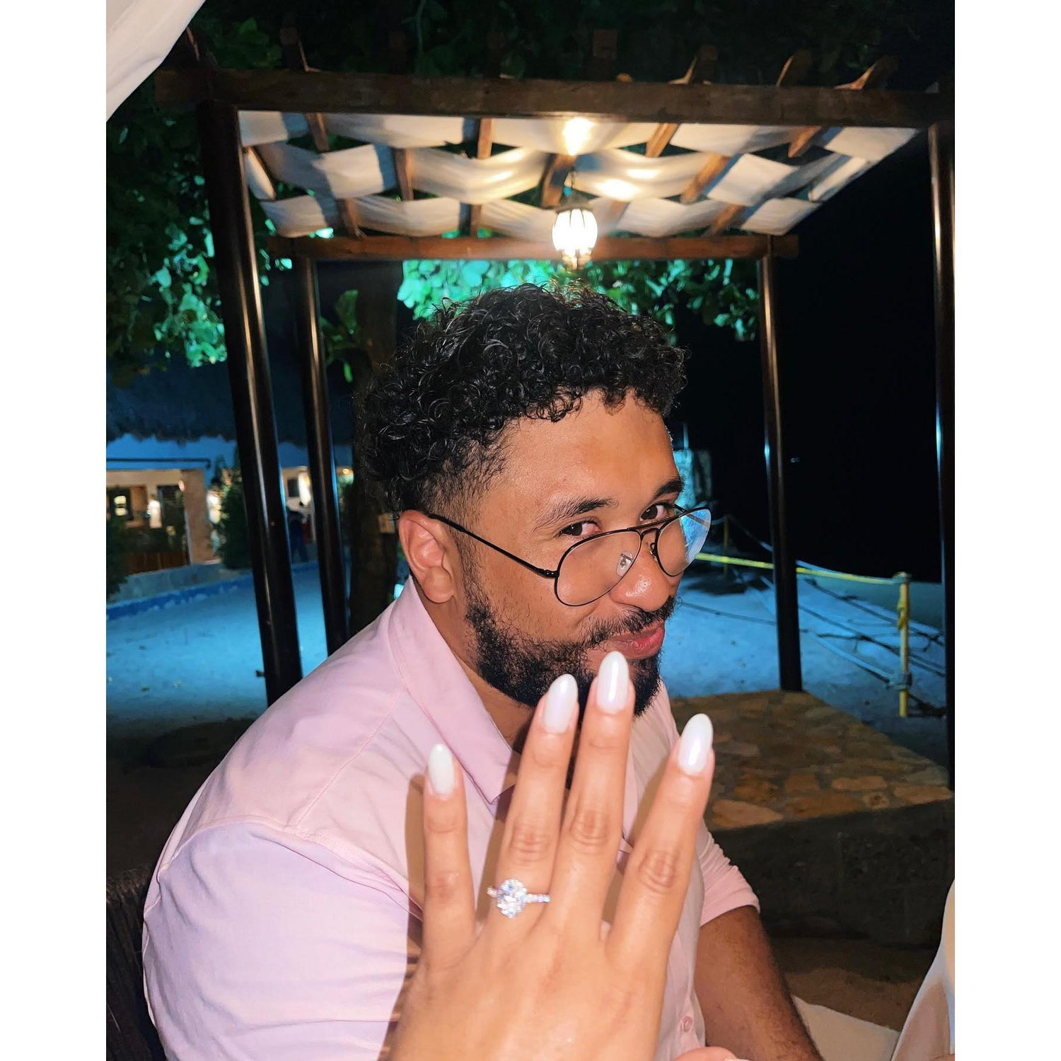 A whole mood after David proposed
