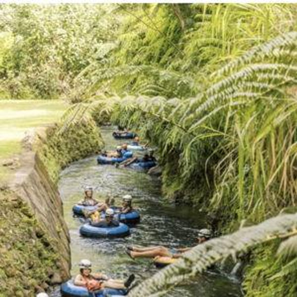 Irrigation canal tubing in Kauai