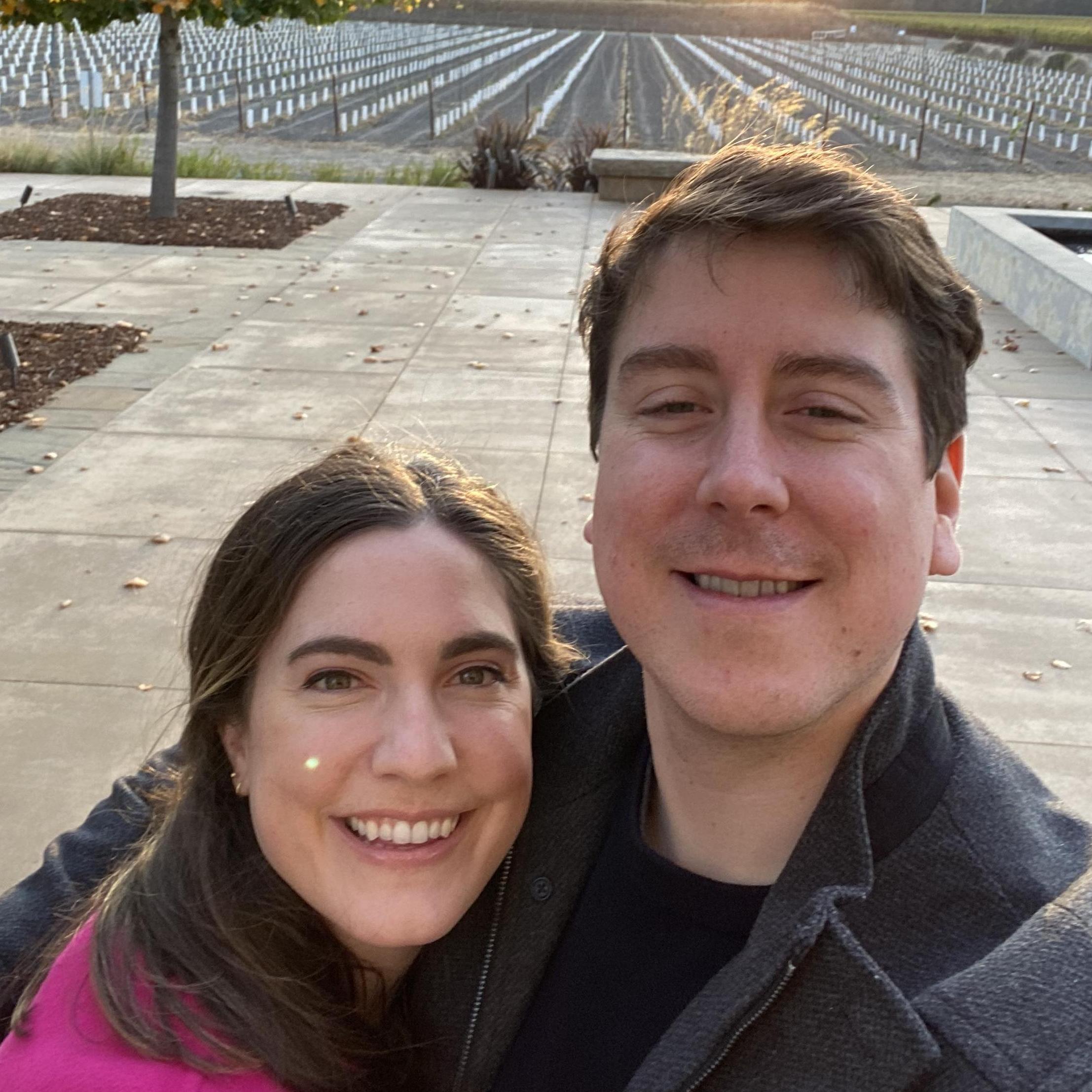 Celebrating the fake engagement of Jackie and Gordy in Napa