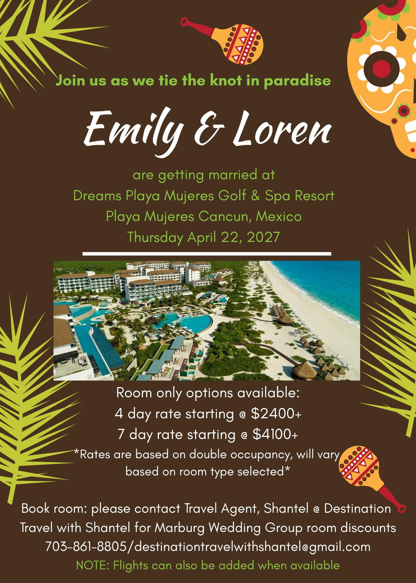 The Wedding Website of Emily Marburg and Loren Marburg