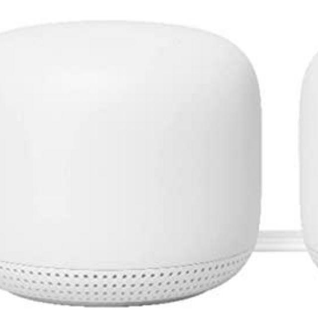 Google Nest WiFi - AC2200 (2nd Generation) Router and Add On Access Point Mesh Wi-Fi System (3-Pack, Snow)