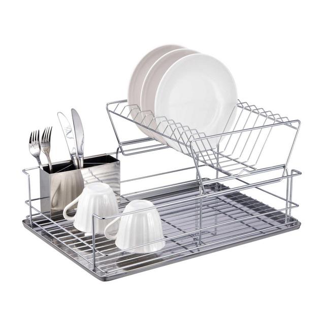 Home Basics® 2-Tier Dish Drainer