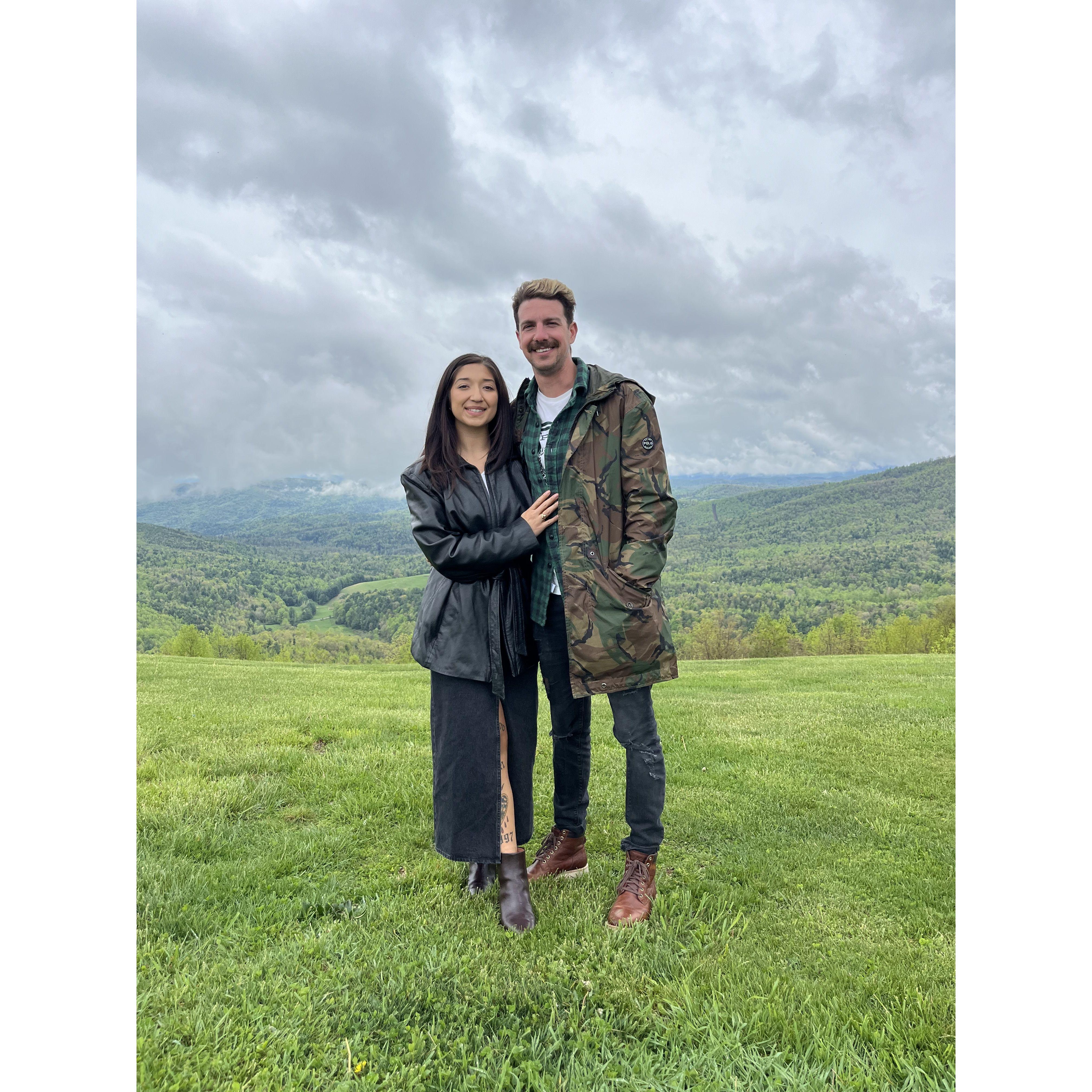 Our first venue visit in Boone NC.