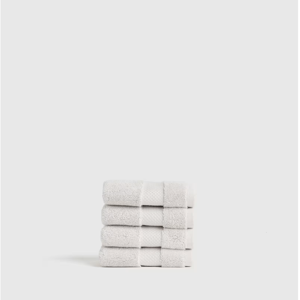 Turkish Ultra Plush Washcloth (Set of 4) - Silver