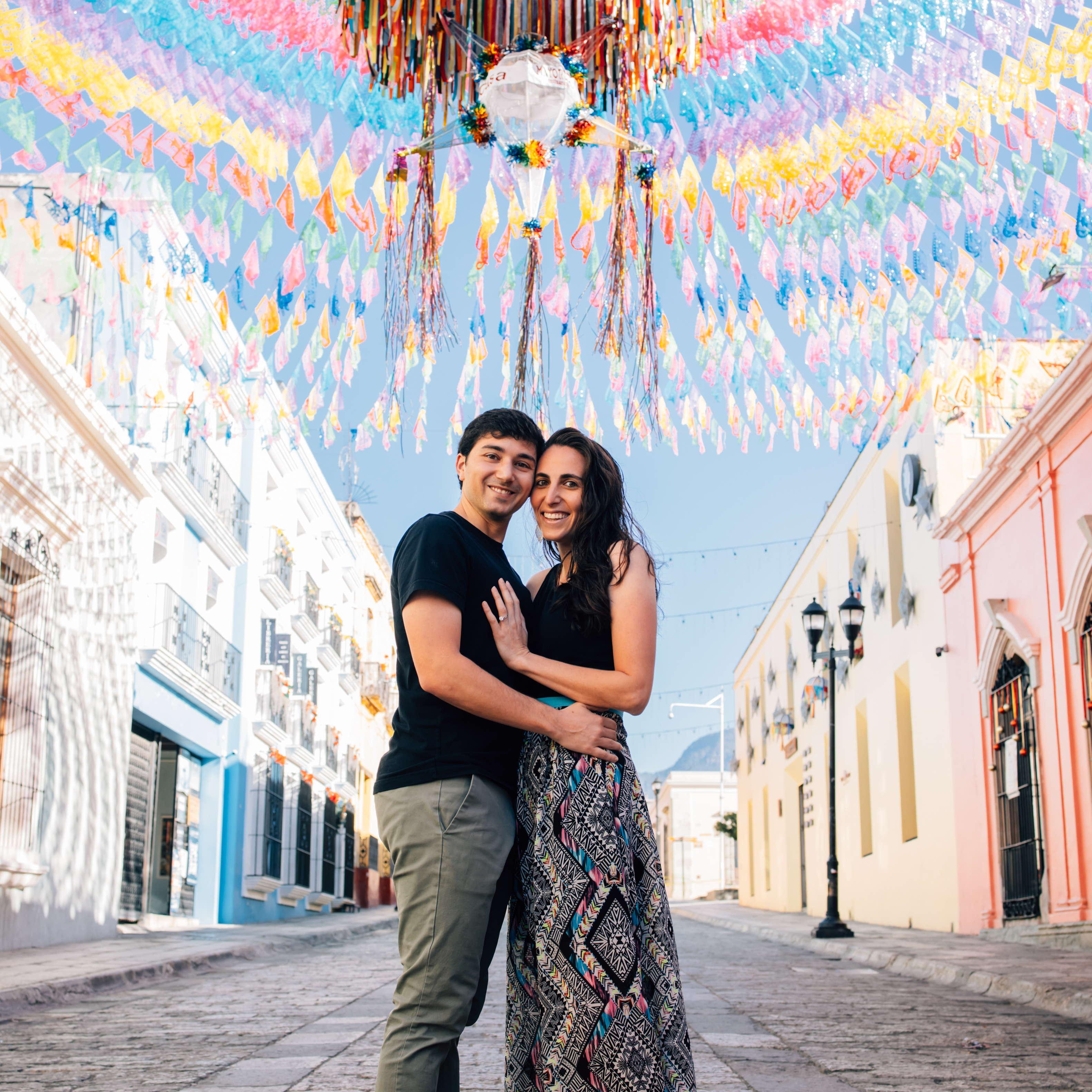 In Oaxaca - after we got engaged!