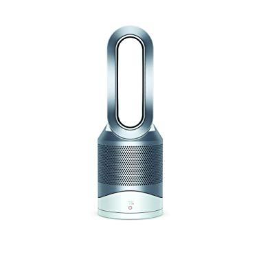 Dyson Pure Hot + Cool, HP01 HEPA Air Purifier, Space Heater & Fan, For Large Rooms, Removes Allergens, Pollutants, Dust, Mold, VOCs, White/Silver
