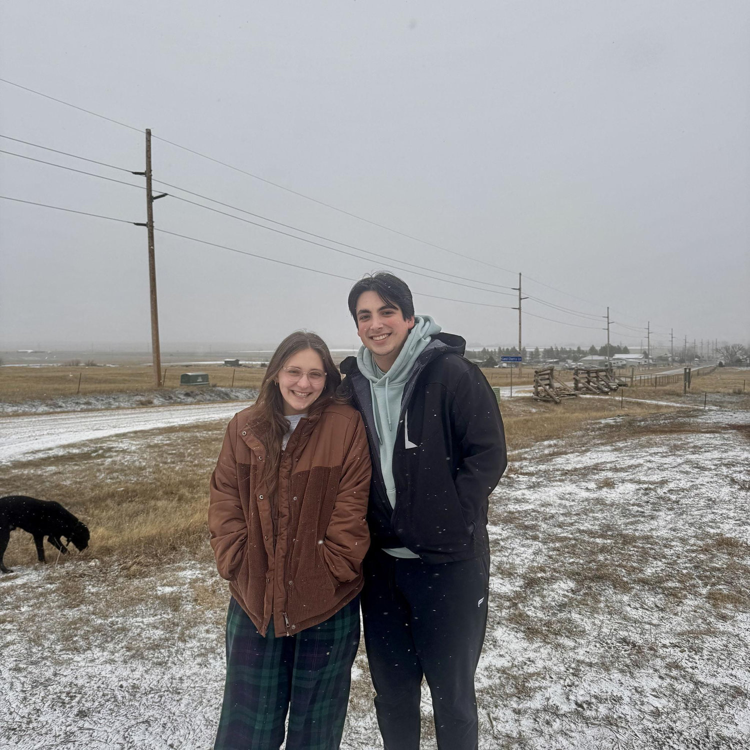 First snowfall in South Dakota!