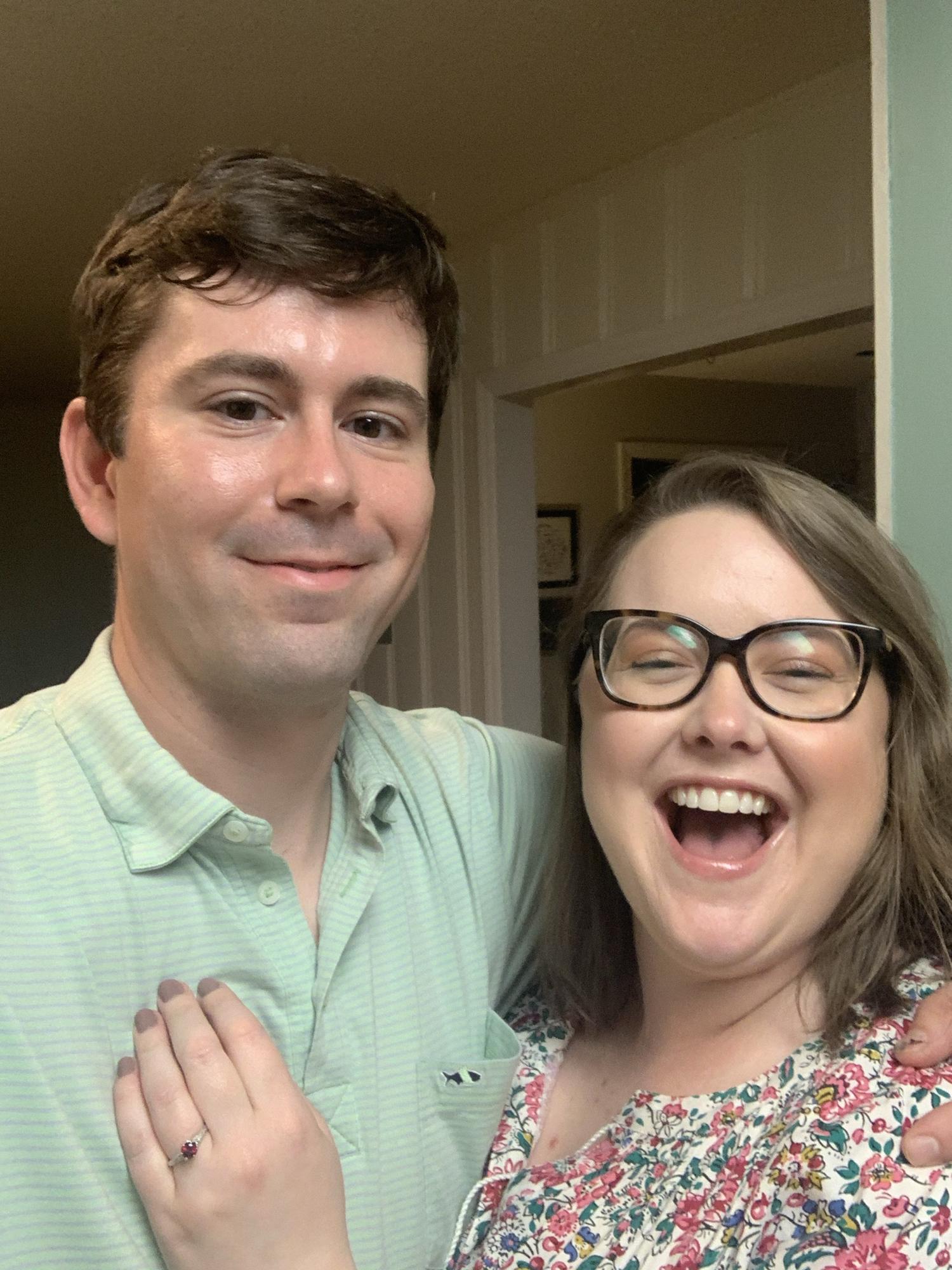 The night we got engaged!