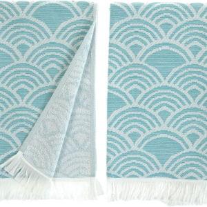 sea me at home Hand Towels Set of 2 – Turkish Cotton Towels for Bathroom & Kitchen