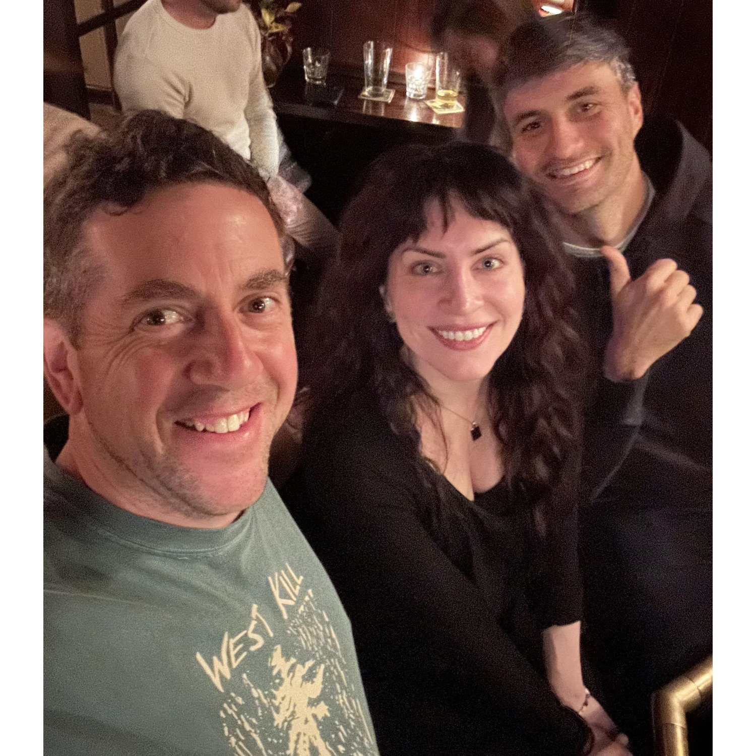Justin, Mads, and Alex visit Dave at the Tavern
