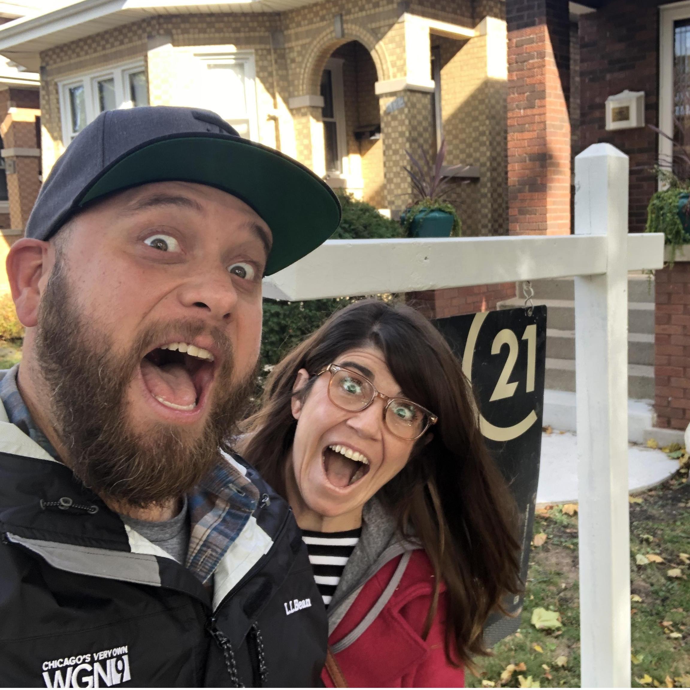 The day we bought our house in November of 2020