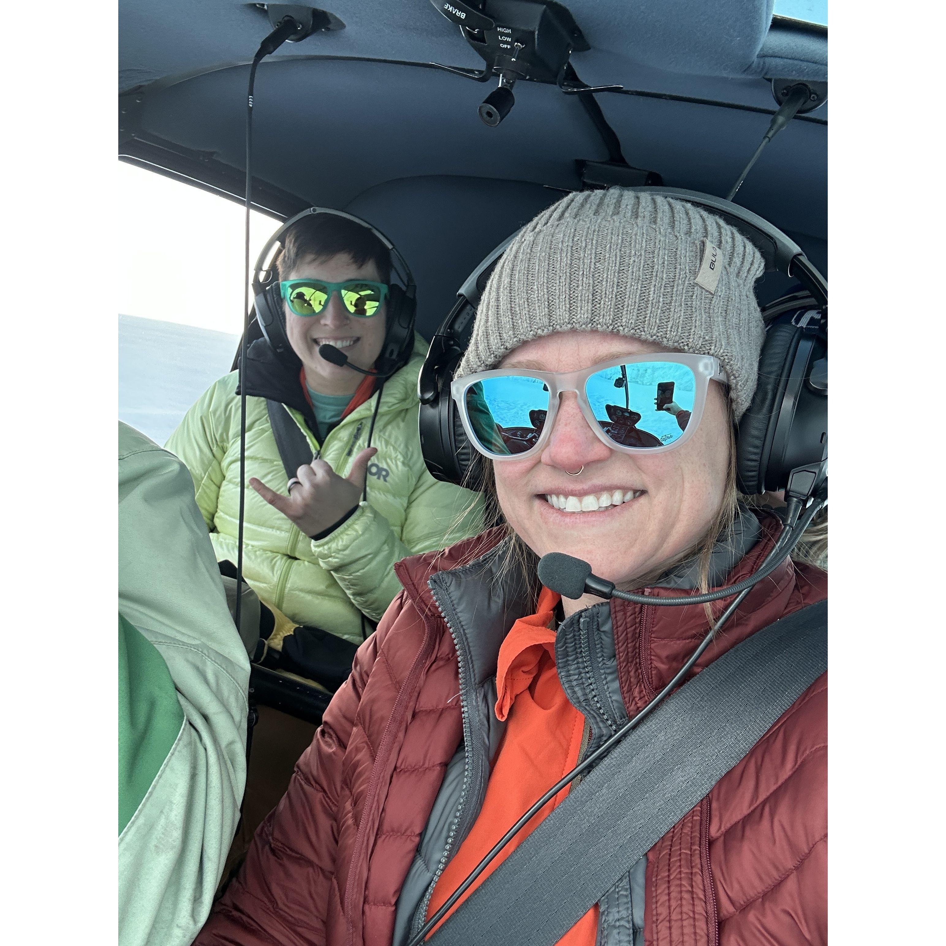 Our first chopper ride together