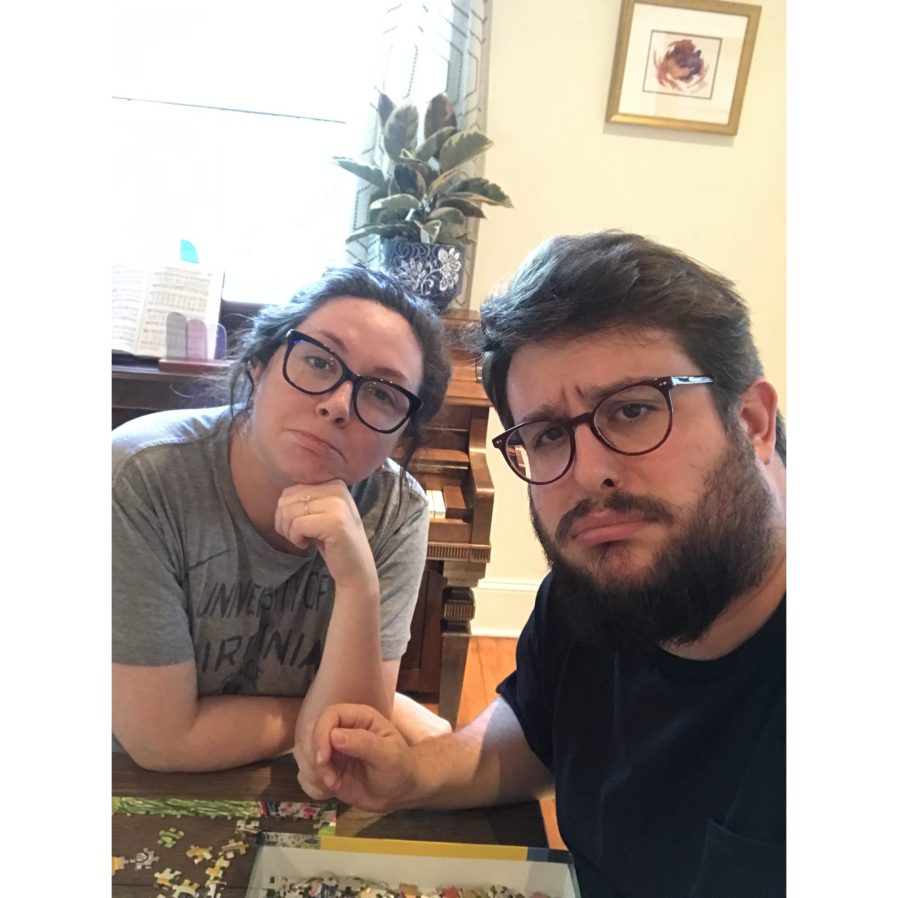 COVID hit us hard. This was our fifth puzzle.
