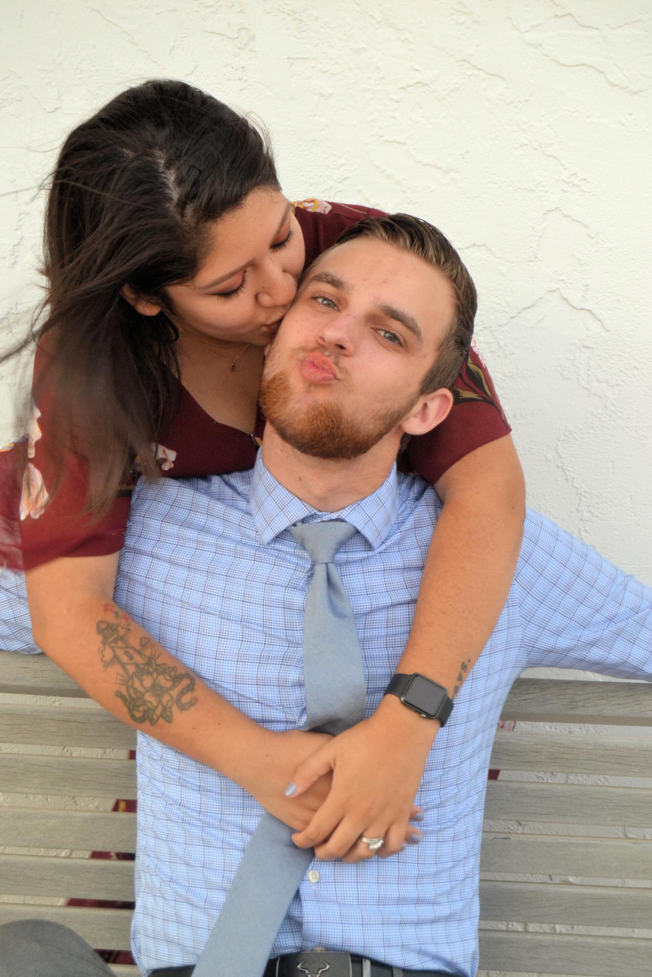 Here are our official engagement photos! Photos by: Kayla Harris (SpurOfTheMomentPhotography)