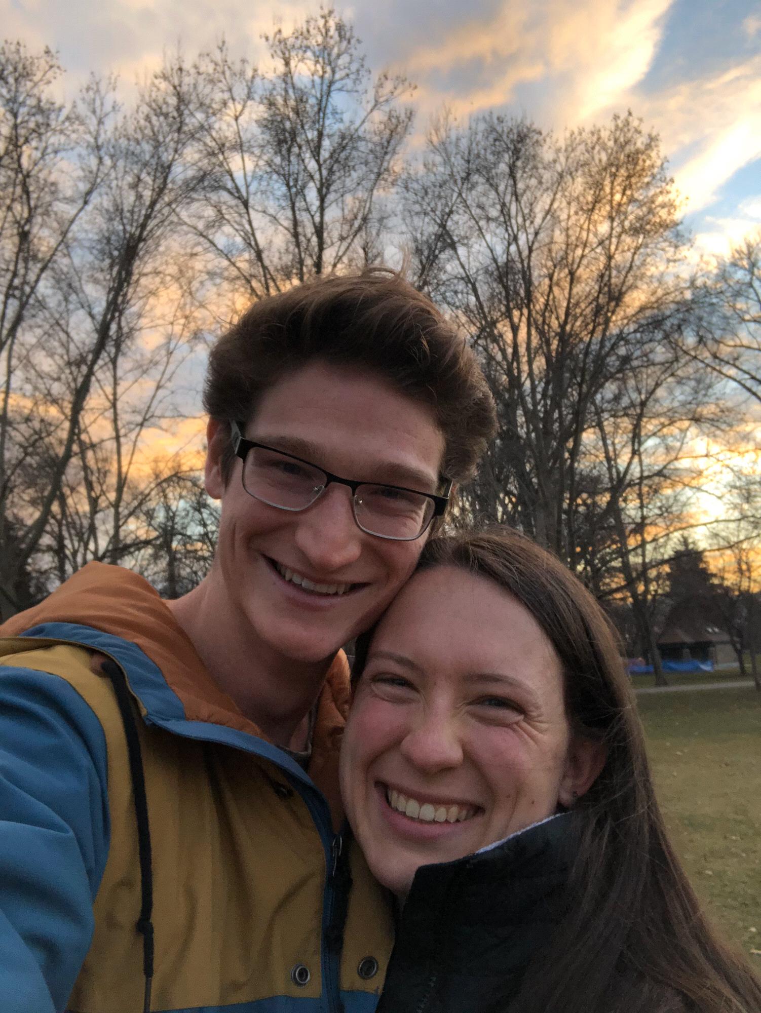 Boise Winter 2019: Kristofer visiting Kaitlyn while she was doing her dietetic internship