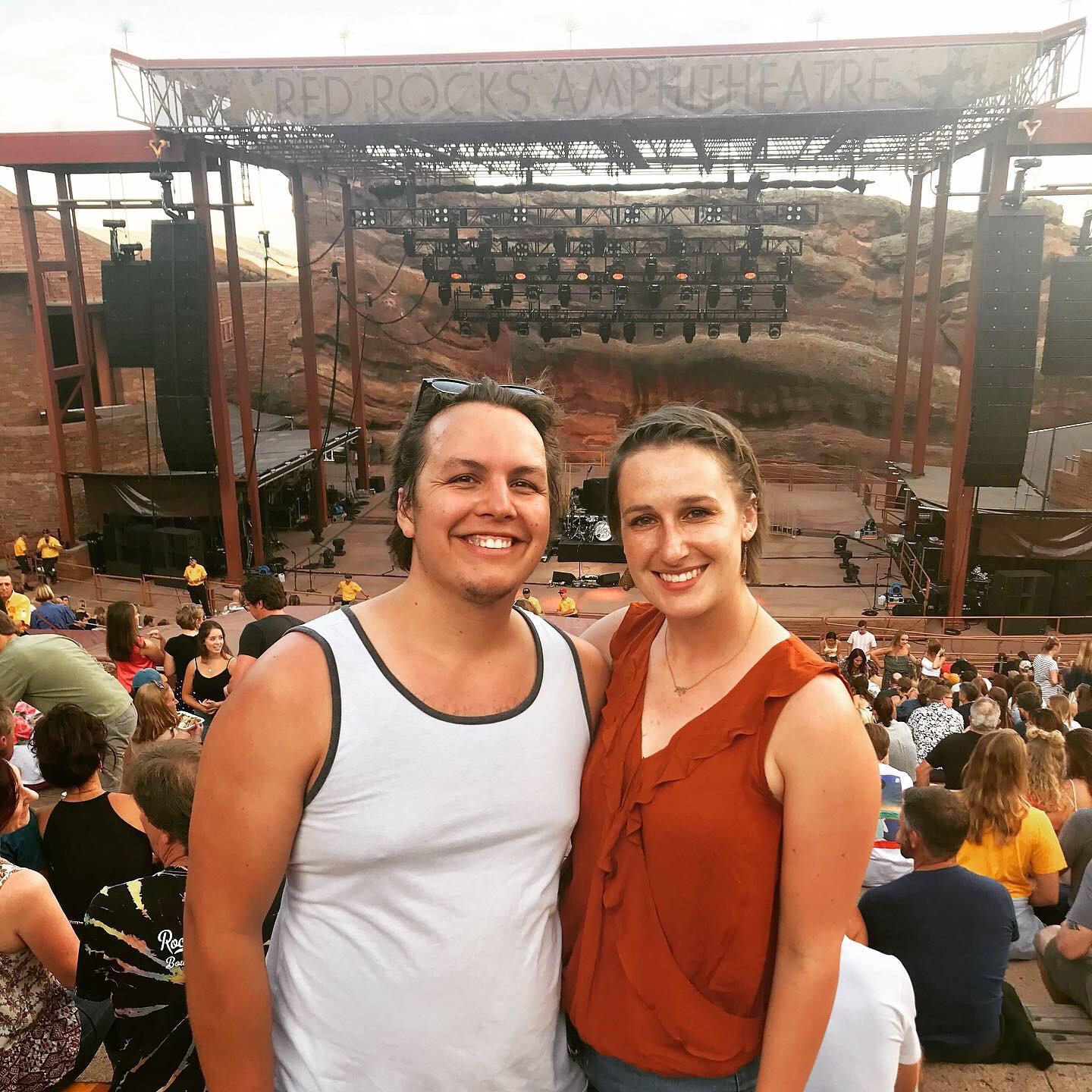 At Red Rocks Amphitheater to see The Head and The Heart