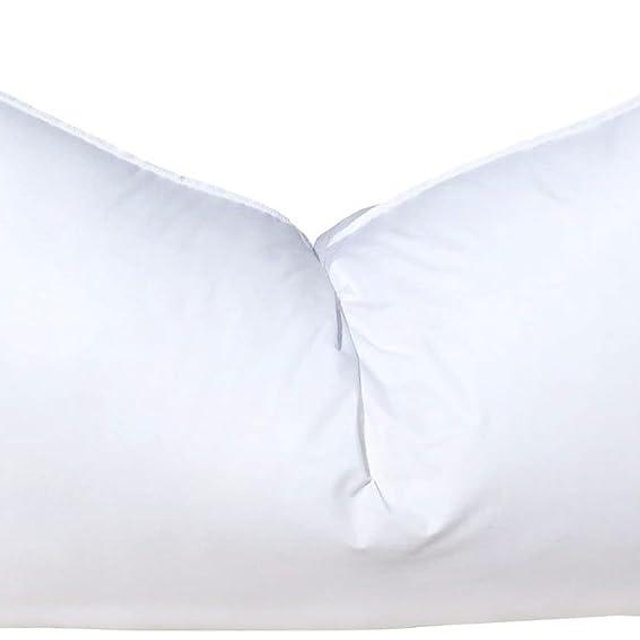Pillowflex Synthetic Down Pillow Insert - 12x22 Down Alternative Pillow, Ultra Soft Body Pillow, Large Standard Body Bed Sleeping Pillow - 1 Decorative Pillow Form
