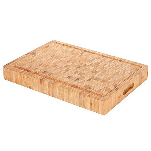 Heim Concept Organic Bamboo Cutting Board for Kitchen Extra Large Chopping Board with Juicy Groove Perfect for Meat, Vegetables, Fruits, Cheese