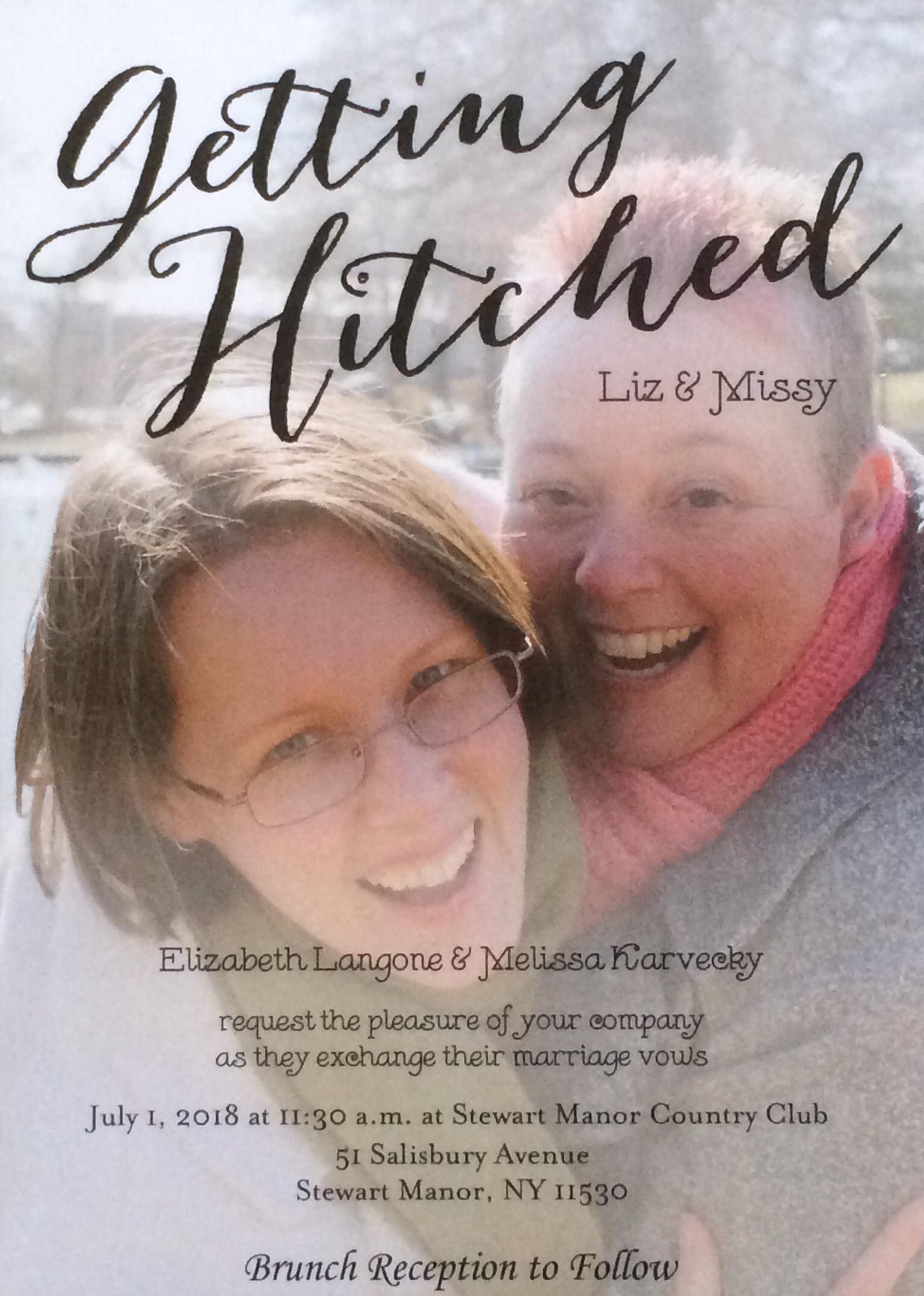 The Wedding Website of Liz Langone and Missy Karvecky