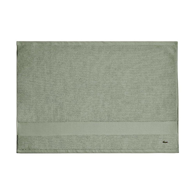 Lacoste Heritage 100% Supima Cotton Tub Mat, Aloe, 21" x 31" – Highly Absorbent & Quick Drying, Premium Super Soft Bath Towel, Bathroom Essential, Gift for All Occasions, Machine Washable