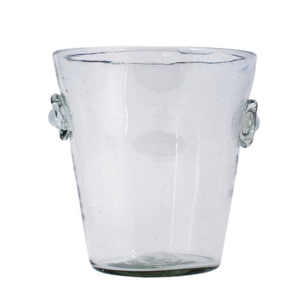 Hand Blown Glass Ice Bucket