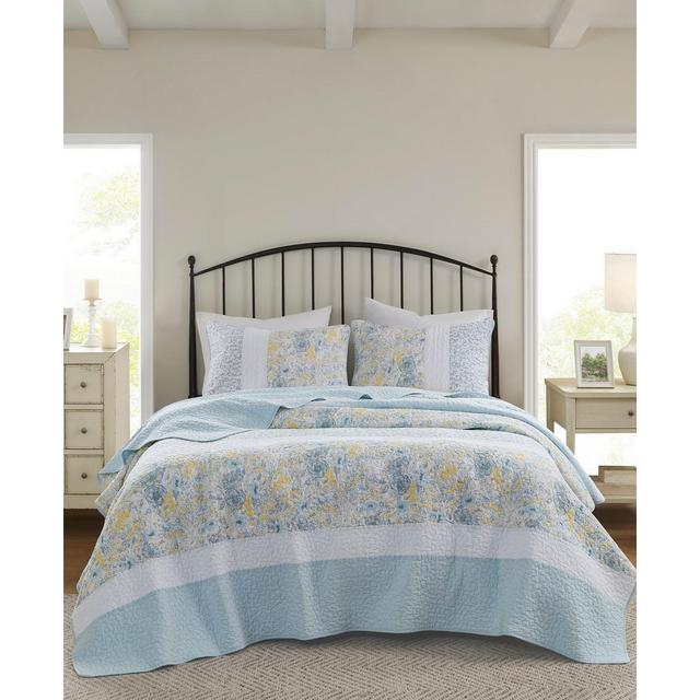Madison Park Violet Reversible 3-Pc. Quilt Set, King/California King